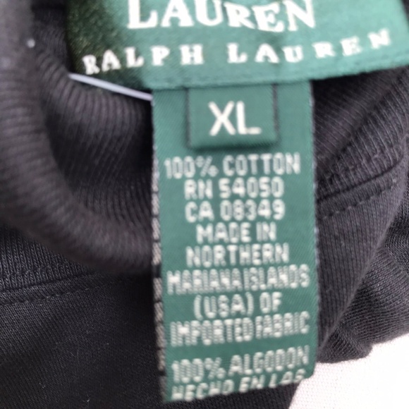 Ralph Lauren Women’s NWT Chamonix turtleneck  black sized XL 100% Cotton - Picture 7 of 14
